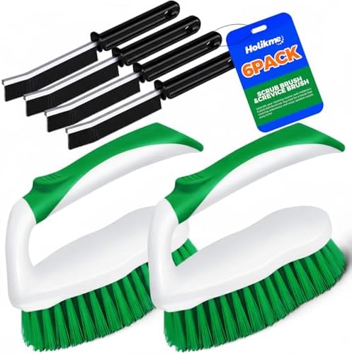 Scrub Brush - 6 Pack, Scrub Brushes by Holikme