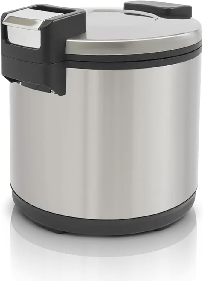 Commercial Rice Warmer & Food Warmer 19L (20Qt), Large Capacity Stainless Steel Rice Cooker Warmer with Non-Stick Pot, 2 Adjustable Temperature, Auto Keep-Warm for Restaurants, Catering, Parties
