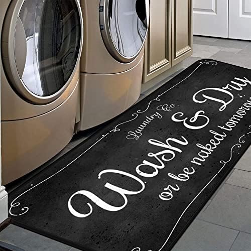 Laundry Room Long Rug Area Rug Non-Slip Floor Mat Waterproof Farmhouse Carpet by Unknown