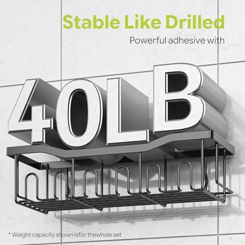 Simple Trending Adhesive Shower Caddy - Image 4