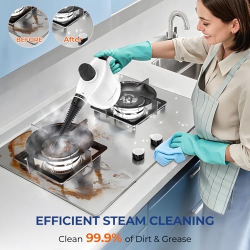 13Pcs Pressurized Handheld Steam Cleaner, Portable Deep Cleaning Steamer - Image 3