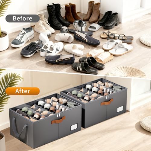 Shoe Organizer for Closet, Fits up to 40 Pairs, 2 Pack - Image 6