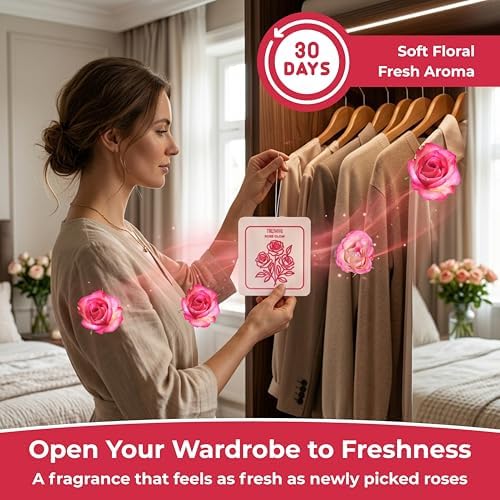 Rose Glow - Scented Sachets for Drawer and Closet Freshener - Pack of 3 - Home - Image 5