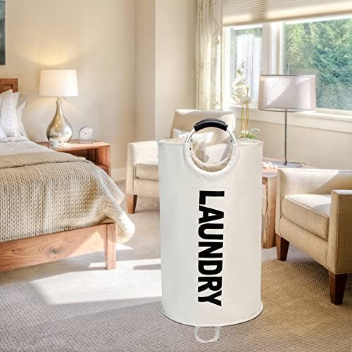 Maxsilan 90L Large Laundry Basket Bag, Collapsible Tall Hamper - Image 7
