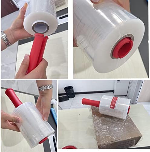 QILIMA Mini Clear Industrial Stretch Wrap Film, 80 Gauge Thick Cling Plastic - Image 5