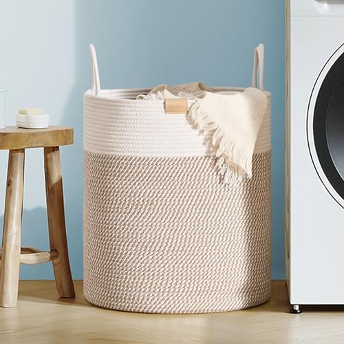 Nunsino 80L Laundry Hamper Basket, Baby Nursery Woven Storage Basket by Nunsino