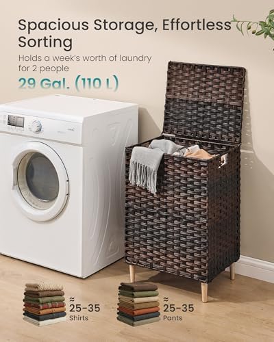 SONGMICS 2-Section Laundry Hamper - Image 3