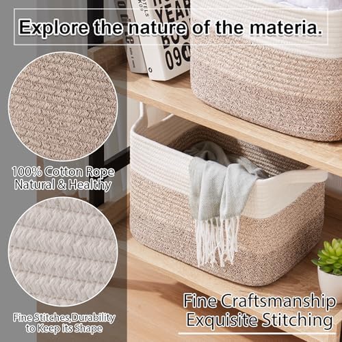 OIAHOMY Cotton Rope Storage Baskets - Image 6