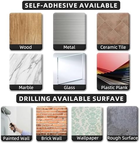 Paper Towel Holder Under Cabinet, Self-Adhesive or Drilling - Image 6