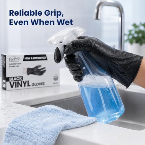 ForPro Disposable Vinyl Gloves, Industrial Grade, Powder & Latex Free, - Image 5