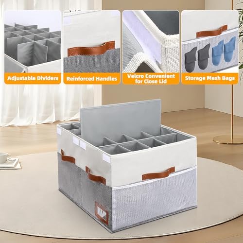 Supowin Large Shoe Organizer for Closet, Foldable Shoe Storage Bin - Image 3