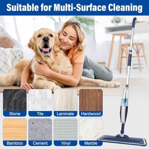 16.5" Microfiber Mop Pads Refills, 4 Pack Reusable Replacement Heads​​ - Image 7