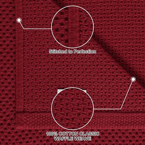 Homaxy 10 Pack 100% Cotton Kitchen Towels and Dishcloths Set - Image 2