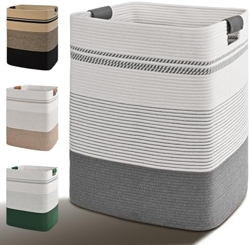 Laundry Hamper, 85L Tall Laundry Basket by Degeyoyo
