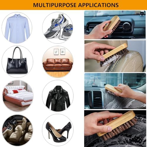 Horsehair Laundry Stain Brush Clothe Brush Shoe Soft Bristle Cleaning Brush - Image 6
