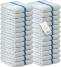 Bar Mop Towels Pack of 24 – Bulk Terry Cleaning Rags 16"x19" – Absorbent by ASTILTEXCottonTowels