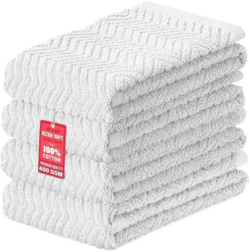DecorRack 100% Cotton Kitchen Towels 15x25 in by DecorRack