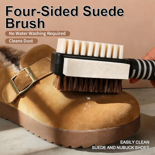 Suede&Nubuck 4-Way Leather Brush Cleaner Suede Brush - Image 2