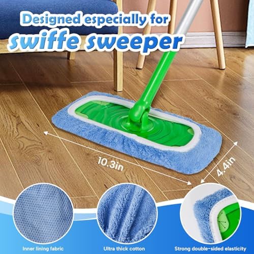 AmaVins 8 Pack Reusable Microfiber Mop Pads Compatible - Image 3