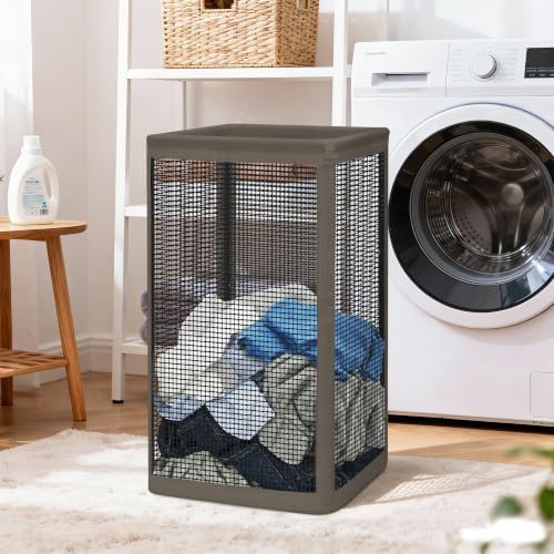 STORAGE MANIAC Mesh Laundry Hamper, 23.7 Gal. Tall Laundry Basket - Image 2