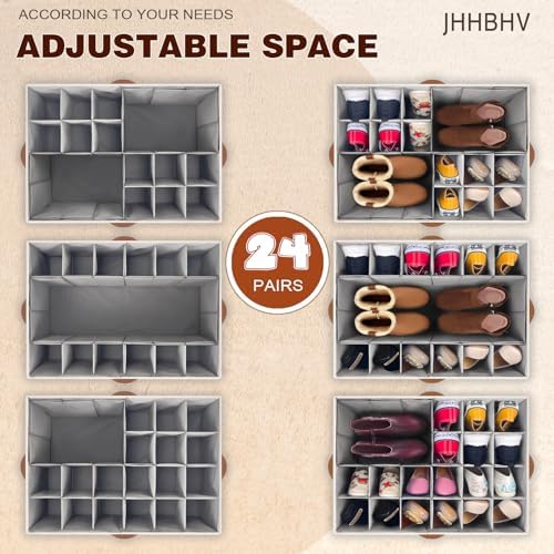 2 Pack Shoe Organizer for Closet - Image 2