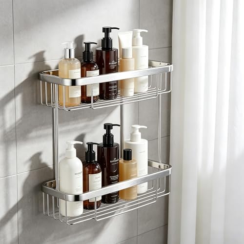 Corner Shower Caddy, 304 Stainless Steel Bathroom Shelf Organizer, Wall Mounted by Midodor