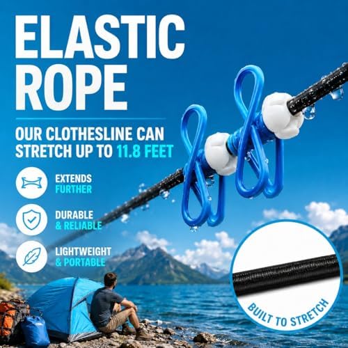 Retractable Travel Clothesline - Image 2