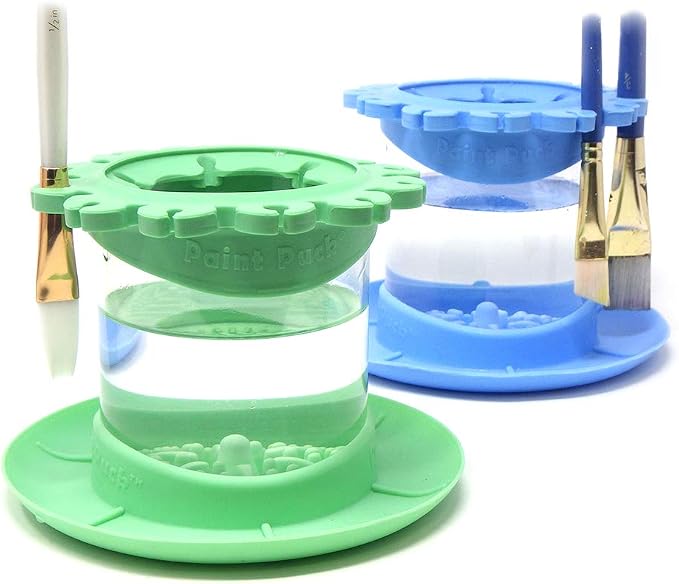 Paint Puck Ultimate Rinse Cup Paint Brush Cleaner, Brush Holder, Squeegee Lips - Image 2