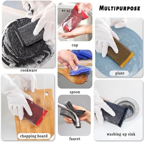 Steel Wool Scrubber Dish Sponges - Image 4