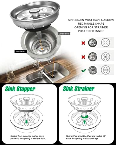 Highcraft 97333 Kitchen Sink Basket Strainer Replacement - Image 2