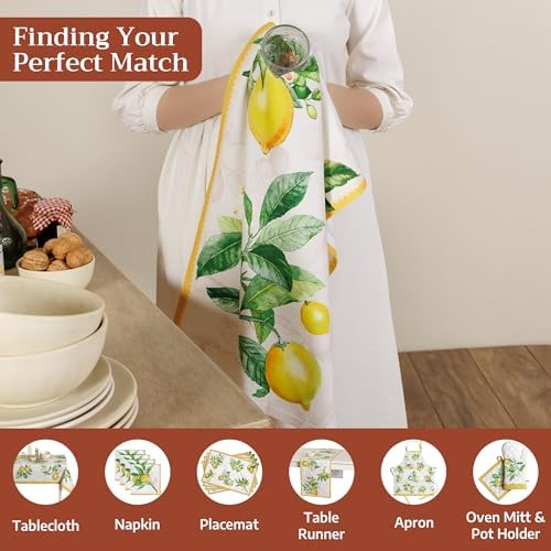 Maison d' Hermine Kitchen Towels Set of 3 Reusable 100% Cotton 27.50" x 20" - Image 4