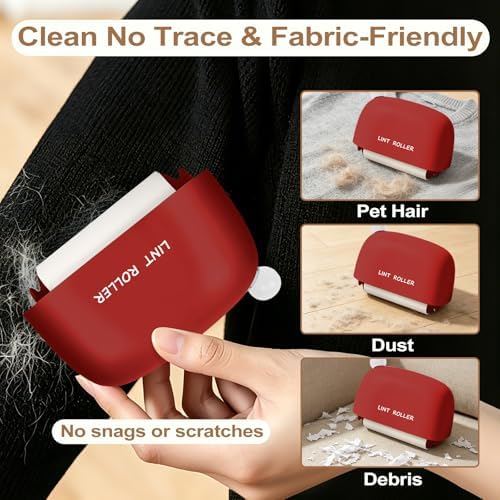 8 Roller Refills for Disposable Mini Lint Roller - Image 2