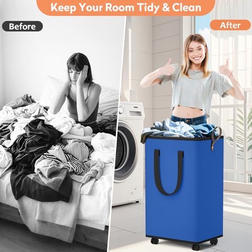 SpaceTrove Rolling Laundry Basket - Image 4