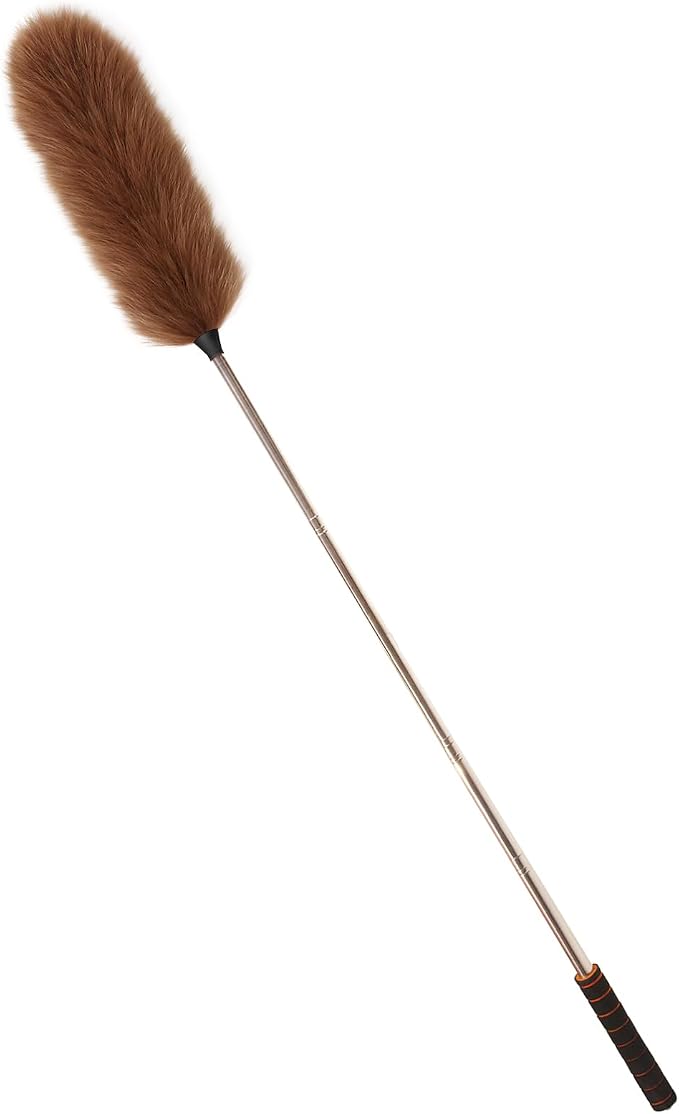 Lambs Wool Extendable Household Cleaning Duster 64" Wall Duster Cleaner - Image 2