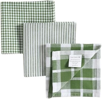 LANE LINEN 100% Cotton Kitchen Dish Cloths, Ultra Soft Absorbent Quick Drying - Image 2
