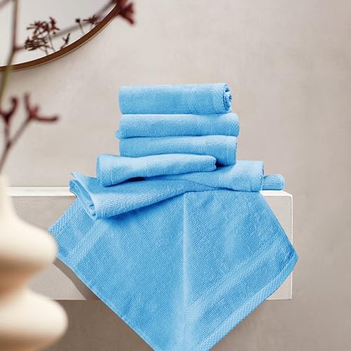 GLAMBURG Ultra Soft 12-Piece Washcloths Set 13x13-100% Ringspun Cotton - Image 3