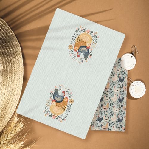 Farmhouse Chicken Rooster Kitchen Towels, Chicken Dish Towels, Rooster Decor - Image 6