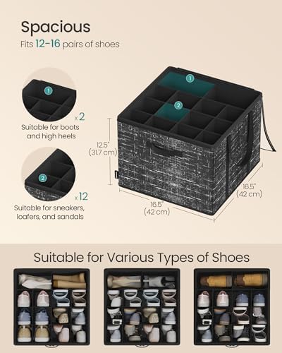 SONGMICS Set of 2 Shoe Organizers - Image 3