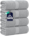 DAN RIVER 600 GSM Cotton Large Bath Towels Set of 4, 27 x 54 Inches by DanRiver