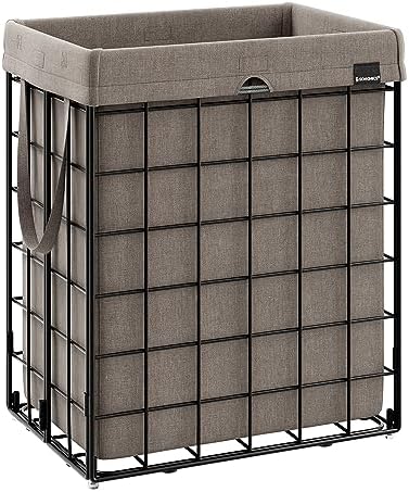 SONGMICS Laundry Hamper, Collapsible, 23.8 Gal. by Unknown