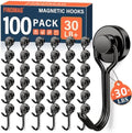 FINDMAG Magnetic Hooks, 30LB+ Magnet Hooks by FINDMAG