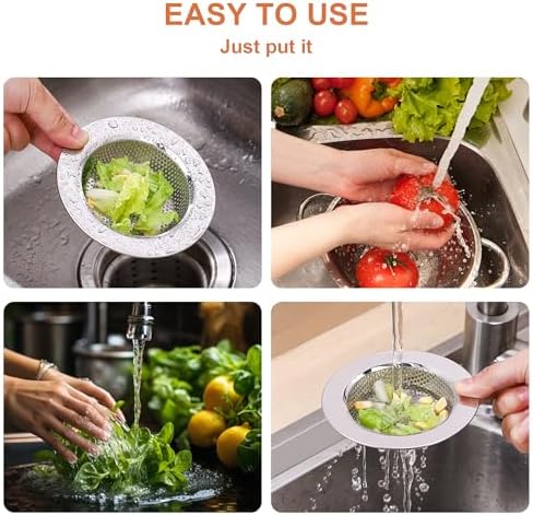 2pcs Kitchen Sink Strainer Stainless Steel, Kitchen Sink Drain Strainer - Image 6