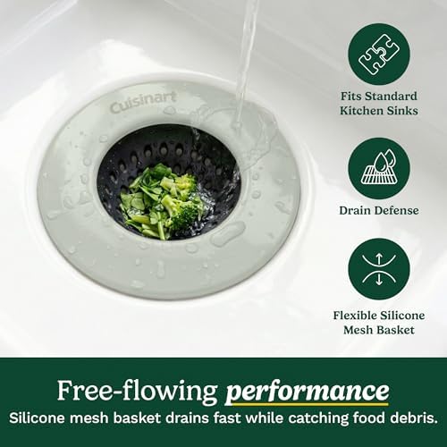 Cuisinart Sink Drain Strainer & Suction Cup Sponge Holder, 2-Piece Set - Image 3