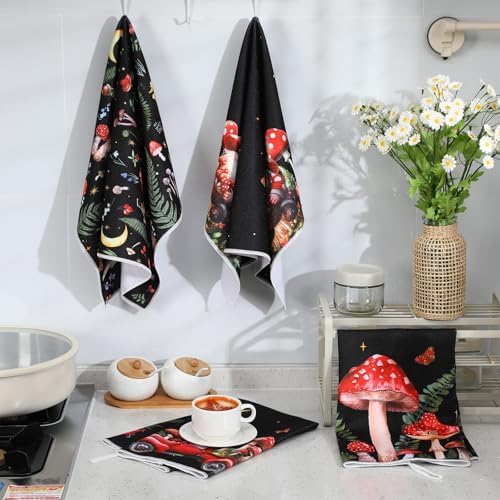 Sunnyray 6 Pcs Kitchen Towels Dish Cloths Nature Modern Absorbent Hand Tea Wash - Image 7