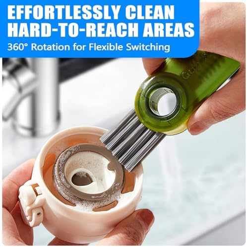 Cup Lid Gap Cleaning Brush 3PCS Bottle Brushes 3 in 1 Cup Lid Gap Cleaner - Image 5