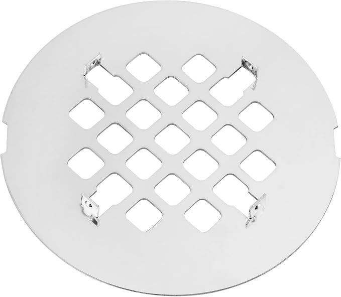 4-1/4” OD Snap-in Shower Drain Cover, Round Shower Drain Strainer Grid - Image 3