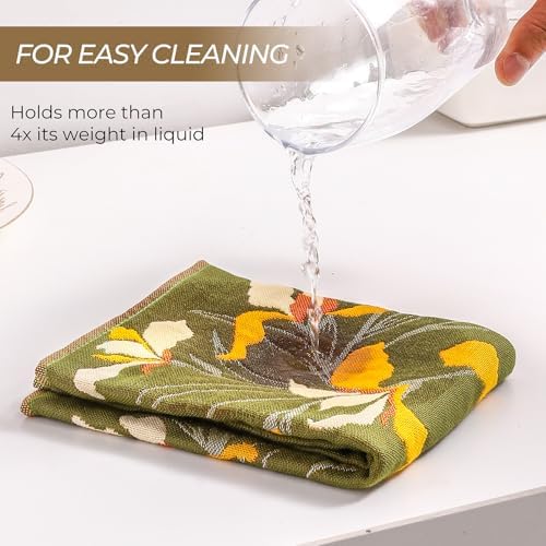 Set of 4 Cotton Floral Kitchen Towels - Image 5