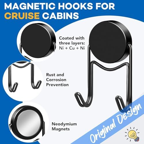 LOVIMAG Magnetic Hooks for Cruise Cabins Essentials 2026 Door Magnets 80LBS - Image 4