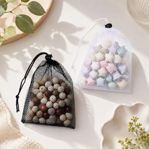 8Pcs 7.8x5.9In Mesh Drawstring Bag, Small Drawstring Bags - Image 7