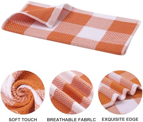 Mordimy 8 Pack Kitchen Towels and Dishcloths Set - Image 3